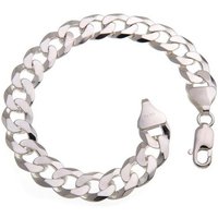 Silberkettenstore Silberarmband Panzerkette Armband 10mm - 925 Silber, Länge wählbar von Silberkettenstore