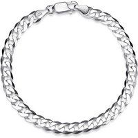 Silberkettenstore Silberarmband Panzerkette Armband 6mm - 925 Silber, Länge wählbar von Silberkettenstore