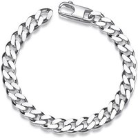 Silberkettenstore Silberarmband Panzerkette Armband 8/2,6mm - 925 Silber, Länge wählbar von Silberkettenstore