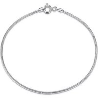 Silberkettenstore Silberarmband Schlangenkette Armband, geprägt 1,4mm - 925 Silber, Länge wählbar von Silberkettenstore