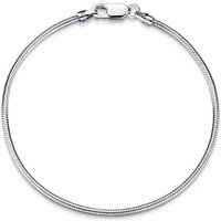 Silberkettenstore Silberarmband Schlangenkette Armband 2mm - 925 Silber, Länge wählbar von 16-25cm von Silberkettenstore