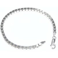 Silberkettenstore Silberarmband Veneziakette Armband 3,8mm - 925 Silber, Länge wählbar von 16-25cm von Silberkettenstore