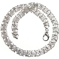 Silberkettenstore Silberkette Königskette, flach 14mm - 925 Silber, Länge wählbar von 45-100cm von Silberkettenstore