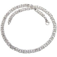 Silberkettenstore Silberkette Königskette, flach 9mm - 925 Silber, Länge wählbar von 40-100cm von Silberkettenstore