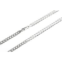 Silberkettenstore Silberkette Panzerkette 5mm - 925 Silber, Länge wählbar 38-100cm von Silberkettenstore