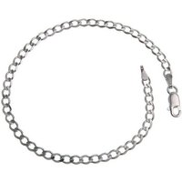 Silberkettenstore Silberkette Panzerkette Armband 3mm - 925 Silber, Länge wählbar von Silberkettenstore