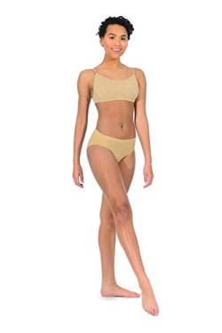 Silky nahtloser Mädchen-Slip mit hohem Schnitt, für den Tanzsport Gr. Alter 10-12, nude von Silky