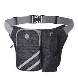 Silriku Running Waist Packs Hydration Belt with Bottle Holder Running Belt Adjustable Size Suitable for Jogging Cycling A von Silriku