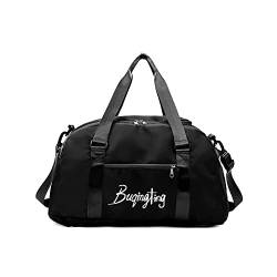 SilteD Große Damen-Sporttasche, Reisetasche, Fitnessstudio, Rucksack, Handtasche, Fitness, Herren, wasserdicht, Reisetasche, Sporttaschen (Farbe: Schwarz) von SilteD