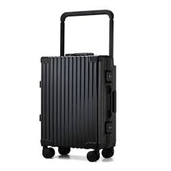 SilteD Koffer, Gepäck, Trolley-Koffer mit Universalrad, Passwort-Koffer, Reisekoffer, tragbarer Trolley aus Aluminiumlegierung, großer Koffer (Farbe: B, Größe einzigartig: 26 Zoll) von SilteD
