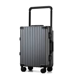 SilteD Koffer, Gepäck, Trolley-Koffer mit Universalrad, Passwort-Koffer, Reisekoffer, tragbarer Trolley aus Aluminiumlegierung, großer Koffer (Farbe: C, Größe einzigartig: 22 Zoll) von SilteD