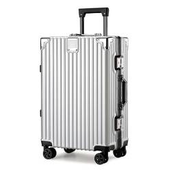 SilteD-Koffer, Hartschale, Handgepäck, leicht, verdickt, robust, Koffer aus Aluminiumlegierung, Reisegepäck, Anti-Fall-Koffer, großer Koffer (Farbe: A, Taille einzigartig: 24 Zoll) von SilteD