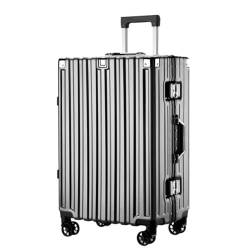 SilteD-Koffer, Koffer mit großer Kapazität und 360°-Universalrädern, kollisionssicher, kompressionsfest, Trolley-Koffer, Freizeit-Koffer, großer Koffer (Farbe: C, Taille einzigartig: 26 Zoll) von SilteD