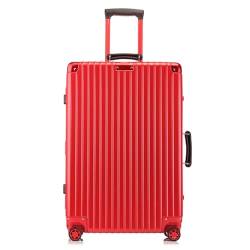 SilteD-Koffer, Retro-Koffer, Aluminiumrahmen, Trolley-Koffer, Universal-Rad-Boarding-Koffer, multifunktionaler tragbarer Koffer, großer Koffer (Farbe: G, Taille einzigartig: 24 Zoll) von SilteD