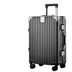 SilteD Koffer Hartschalen-Handgepäck Leichter, verdickter, robuster Koffer aus Aluminiumlegierung Reisegepäck Anti-Fall-Koffer Großer Koffer (Farbe: D, Taille einzigartig: 26 Zoll) von SilteD