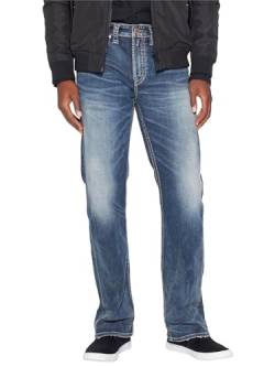 Silver Jeans Co. Herren Craig Classic Fit Bootcut Jeans, Medium Vintage Indigo, 33W / 32L von Silver Jeans Co.