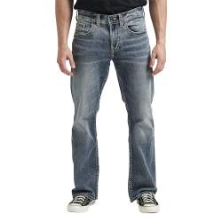 Silver Jeans Co. Herren Craig Easy Fit Bootcut Jeans, Medium Vintage, 28W / 32L von Silver Jeans Co.