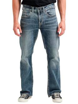 Silver Jeans Co. Herren Craig Easy Fit Bootcut Jeans, Medium Vintage, 28W / 34L von Silver Jeans Co.