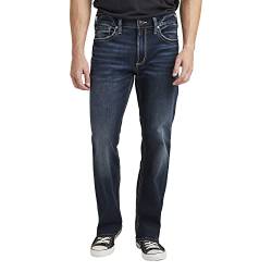 Silver Jeans Co. Herren Zac geradem Bein Jeans, Dark Wash SDK350, 36W / 32L von Silver Jeans Co.