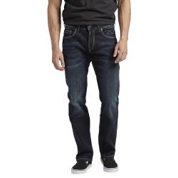Silver Jeans Co. Herren Allan Slim Leg Jeans, dunkle Waschung, 38W / 30L von Silver Jeans