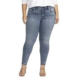 Silver Jeans Co. Suki Skinny-Jeans in Übergröße W93136COO312, Med Wash Edb205, 52 Mehr von Silver Jeans