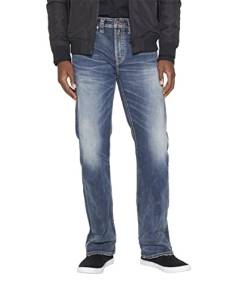 Silver Jeans Herren Craig Easy Fit Bootcut Jeans, Medium Vintage Indigo, 34W / 32L von Silver Jeans