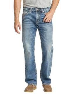 Silver Jeans Herren Zac geradem Bein Jeans, Klassisches Dunkles Indigo, 38W / 30L von Silver Jeans