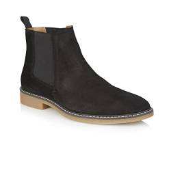 Silver Street London Herren Pimlico Chelsea-Stiefel, Schwarz, 45.5 EU von Silver Street London