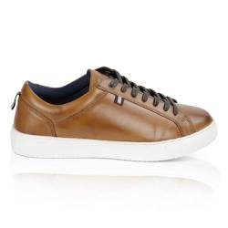 Silver Street London Holden Men's Leder Sneaker Shoes Größen 41-46, Bräunen, 10 UK/44 EU von Silver Street London