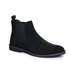 Silver Street London San Diego Herren Wildleder Stiefelette Sommerstiefel, Schwarz, 12 UK/46 EU von Silver Street London