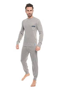 Silver25 Schlafanzug für Herren - Neurodermitiswäsche - grau 46/48 von Silver25