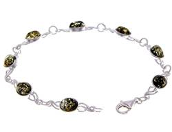 SilverAmber Damen - 925 Silber Armband mit Bernstein - 3178G von SilverAmber Jewellery UK