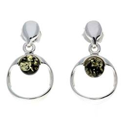 SilverAmber Jewellery UK Damen - 0,925 Sterling-Silber 925 Rund Bernstein von SilverAmber Jewellery UK