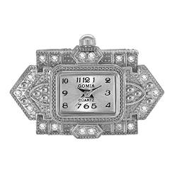 Lancardo fingeruhr Herren, Trendige und stilvolle quadratische Uhr mit eingraviertem Gehäuse und digitalem Zifferblatt, verstellbares Ringband, 3ATM wasserdichte Ringuhr von Silverora