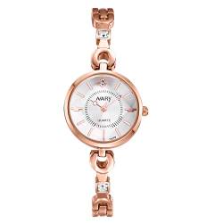 Silverora Analog Quarz Uhr Damen Wasserdicht Rund Zifferblatt Lässig Armbanduhr von Silverora