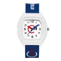 Silverora Uhren Kinder Silikon Rechteckig - 3ATM Wasserdicht Damen Herren Analog Quarz Sportuhr Quadratische Studentenuhr mit Silikonarmband Geschenke für Männer Frauen Blue von Silverora