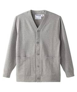 Damen Magnetknopf Adaptive Zwei Taschen Fleece Cardigan, Grau meliert, Groß von Silvert's Adaptive Clothing & Footwear