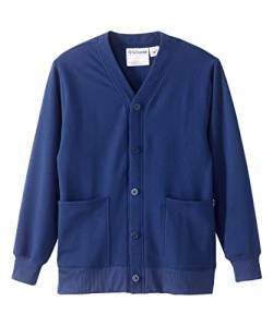 Damen Magnetknopf Adaptive Zwei Taschen Fleece Cardigan, navy, Mittel von Silvert's Adaptive Clothing & Footwear