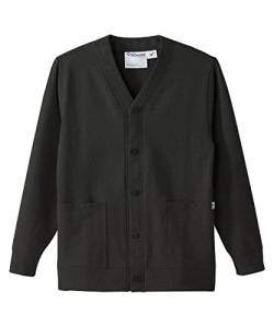 Damen Magnetknopf Adaptive Zwei Taschen Fleece Cardigan, schwarz, Groß von Silvert's Adaptive Clothing & Footwear