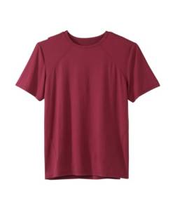 Herren Open-Back Adaptive Active T-Shirt, Wein, XX-Large von Silvert's Adaptive Clothing & Footwear