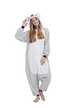 SimZoo Tier-Einteiler-Pyjama für Erwachsene, Koala-Cosplay-Kostüm für Männer und Frauen, Unisex, Einteilige Heimkleidung Large von SimZoo