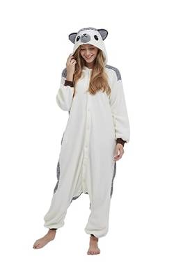 SimZoo Tier-Einteiler-Pyjama für Erwachsene, Tier-Cosplay-Kostüm-Nachtwäsche für Männer und Frauen, Unisex-Einteiler für zu Hause X-Large von SimZoo