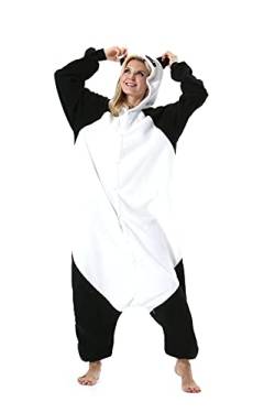 SimZoo Tier Onesies Kostüm Cosplay Pyjama Unisex Erwachsene Fasching Halloween Kungfu Panda M(156-167CM) von SimZoo