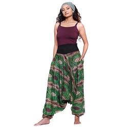 Simandra Haremshose Pumphose Freizeit Goa Yoga Baggy Pluder Aladin-Hose Baumwolle Sarouel bunt Khadija Größe S/M von Simandra