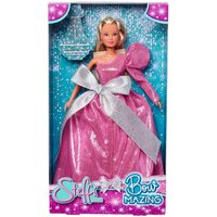 SIMBA Anziehpuppe Puppe Steffi Love Bow Mazing rosa Abendkleid mit Schleife 105733639 von Simba