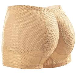 SimidunEUR Damen Unterhose Padded Höschen Push Up Panty Miederslip Nahtlose Unterwäsche mit Mittlere,Haut 2,L von SimidunEUR