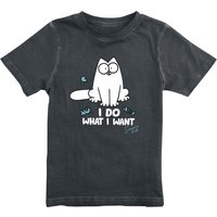 Simon's Cat T-Shirt für Kinder - I Do What I Want - für Mädchen & Jungen - multicolor  - EMP exklusives Merchandise! von Simon's Cat