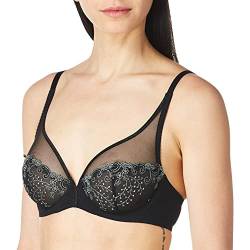 Simone Perele Damen Delice Sheer Plunge-BH, Durchsichtig, Moonlight, 75D von Simone Perele