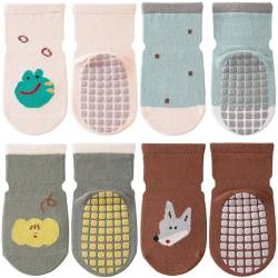 Simpeak Socken Baby, ABS Socken Baby Anti Rutsch, Rutschfeste Babysocken Junge Mädchen, Stoppersocken Baby 0-1 Jahre alt, Dünner Frühling und Herbst, M, Set 10 von Simpeak