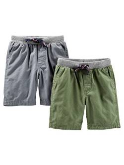 Simple Joys by Carter's Baby-Jungen, Pack of 2 Short, Grün/Grau, 2 Jahre (2er Pack) von Simple Joys by Carter's